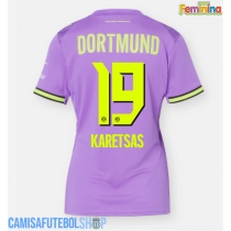Camisa de time de futebol Borussia Dortmund Konstantinos Karetsas #19 Replicas 3º Equipamento Feminina 2026-27 Manga Curta
